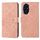 Custodia per telefono in pelle con motivo in rilievo in stile etnico per Honor 200 (rosa) Custodia per telefono in pelle con motivo in rilievo in stile etnico per Honor 200 (rosa)