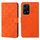 Custodia per telefono in pelle con motivo in rilievo in stile etnico globale per Honor 200 Lite (arancione) Custodia per telefono in pelle con motivo in rilievo in stile etnico globale per Honor 200 Lite (arancione)