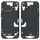 Per iPhone 15 Cornice centrale con tasti laterali + vassoio per carte, versione: versione USA (nero) Per iPhone 15 Cornice centrale con tasti laterali + vassoio per carte, versione: versione USA (nero)