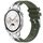 Per Huawei Watch GT4 46mm 22mm Quick Release Silver Buckle Royal Silicone Watch Band (verde oliva) Per Huawei Watch GT4 46mm 22mm Quick Release Silver Buckle Royal Silicone Watch Band (verde oliva)