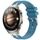 Per Huawei Watch 4 Pro 22mm Quick Release Silver Buckle Royal Silicone Watch Band (blu mare) Per Huawei Watch 4 Pro 22mm Quick Release Silver Buckle Royal Silicone Watch Band (blu mare)