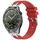 Per Huawei Watch GT3 SE 22mm Quick Release Silver Buckle Royal Silicone Watch Band (Rosso) Per Huawei Watch GT3 SE 22mm Quick Release Silver Buckle Royal Silicone Watch Band (Rosso)