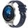 Per Huawei Watch GT3 Pro 46mm 22mm Quick Release Silver Buckle Royal Silicone Watch Band (Blu Navy) Per Huawei Watch GT3 Pro 46mm 22mm Quick Release Silver Buckle Royal Silicone Watch Band (Blu Navy)
