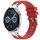 Per Huawei Watch GT3 46mm 22mm Quick Release Silver Buckle Royal Silicone Watch Band (Rosso)