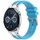 Per Huawei Watch GT3 46mm 22mm Quick Release Silver Buckle Royal Silicone Watch Band (Celeste)