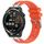 Per Huawei Watch GT Runner 22mm Quick Release Silver Buckle Royal Silicone Watch Band (Arancione) Per Huawei Watch GT Runner 22mm Quick Release Silver Buckle Royal Silicone Watch Band (Arancione)