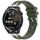 Per Huawei Watch GT Runner 22mm Quick Release Silver Buckle Royal Silicone Watch Band (verde oliva) Per Huawei Watch GT Runner 22mm Quick Release Silver Buckle Royal Silicone Watch Band (verde oliva)