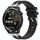 Per Huawei Watch GT Runner 22mm Quick Release Silver Buckle Royal Silicone Watch Band (Nero) Per Huawei Watch GT Runner 22mm Quick Release Silver Buckle Royal Silicone Watch Band (Nero)