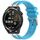 Per Huawei Watch GT Runner 22mm Quick Release Silver Buckle Royal Silicone Watch Band (Celeste) Per Huawei Watch GT Runner 22mm Quick Release Silver Buckle Royal Silicone Watch Band (Celeste)
