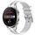 Per Huawei Watch3 Pro 22mm Quick Release Silver Buckle Royal Silicone Watch Band (Bianco) Per Huawei Watch3 Pro 22mm Quick Release Silver Buckle Royal Silicone Watch Band (Bianco)