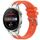 Per Huawei Watch3 Pro 22mm Quick Release Silver Buckle Royal Silicone Watch Band (Arancione)