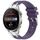 Per Huawei Watch3 Pro 22mm Quick Release Silver Buckle Royal Silicone Watch Band (Viola)