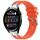 Per Huawei Watch 3 22mm Quick Release Silver Buckle Royal Silicone Watch Band (Arancione) Per Huawei Watch 3 22mm Quick Release Silver Buckle Royal Silicone Watch Band (Arancione)