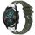Per Huawei Watch GT2 46mm 22mm Quick Release Silver Buckle Royal Silicone Watch Band (verde oliva)