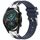 Per Huawei Watch GT2 46mm 22mm Quick Release Silver Buckle Royal Silicone Watch Band (Blu Navy) Per Huawei Watch GT2 46mm 22mm Quick Release Silver Buckle Royal Silicone Watch Band (Blu Navy)