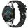 Per Huawei Watch GT2 46mm 22mm Quick Release Silver Buckle Royal Silicone Watch Band (Nero) Per Huawei Watch GT2 46mm 22mm Quick Release Silver Buckle Royal Silicone Watch Band (Nero)