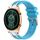 Per Honor Watch GS 4 22mm Quick Release Fibbia Argentata Cinturino Orologio in Silicone Reale (Blu Cielo)