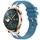 Per Honor Watch 4 Pro 22mm Quick Release Fibbia Argentata Cinturino in Silicone Reale (Blu Mare) Per Honor Watch 4 Pro 22mm Quick Release Fibbia Argentata Cinturino in Silicone Reale (Blu Mare)