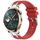 Per Honor Watch 4 Pro 22mm Quick Release Fibbia Argentata Cinturino in Silicone Reale (Rosso) Per Honor Watch 4 Pro 22mm Quick Release Fibbia Argentata Cinturino in Silicone Reale (Rosso)