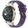 Per Honor Watch 4 Pro 22mm Quick Release Fibbia Argentata Cinturino in Silicone Reale (Viola) Per Honor Watch 4 Pro 22mm Quick Release Fibbia Argentata Cinturino in Silicone Reale (Viola)