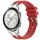 Per Honor Watch GS 3i 22mm Quick Release Fibbia Argentata Cinturino Orologio in Silicone Reale (Rosso)