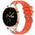 Per Honor Watch GS 3 22mm Quick Release Fibbia Argentata Cinturino in Silicone Reale (Arancione) Per Honor Watch GS 3 22mm Quick Release Fibbia Argentata Cinturino in Silicone Reale (Arancione)