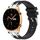 Per Honor Watch GS 3 22mm Quick Release Fibbia Argentata Cinturino Orologio in Silicone Reale (Nero) Per Honor Watch GS 3 22mm Quick Release Fibbia Argentata Cinturino Orologio in Silicone Reale (Nero)