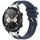 Per Honor Watch Dream 22mm Quick Release Silver Buckle Royal Silicone Watch Band (blu navy)