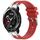 Per Honor Watch GS Pro 22mm Quick Release Fibbia Argentata Cinturino per Orologio in Silicone Reale (Rosso) Per Honor Watch GS Pro 22mm Quick Release Fibbia Argentata Cinturino per Orologio in Silicone Reale (Rosso)