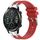 Per Honor Magic Watch 2 46mm 22mm Quick Release Silver Buckle Royal Silicone Watch Band (Rosso) Per Honor Magic Watch 2 46mm 22mm Quick Release Silver Buckle Royal Silicone Watch Band (Rosso)