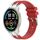 Per Xiaomi Watch Sport 22mm Quick Release Silver Buckle Royal Silicone Watch Band (Rosso) Per Xiaomi Watch Sport 22mm Quick Release Silver Buckle Royal Silicone Watch Band (Rosso)