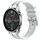 Per Xiaomi Watch Color 22mm Quick Release Silver Buckle Royal Silicone Watch Band (Bianco) Per Xiaomi Watch Color 22mm Quick Release Silver Buckle Royal Silicone Watch Band (Bianco)