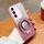 Per vivo S16 / S16 Pro Custodia per telefono in TPU con supporto rotondo glitterato sfumato placcato (rosa) Per vivo S16 / S16 Pro Custodia per telefono in TPU con supporto rotondo glitterato sfumato placcato (rosa)
