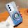 Per vivo S16 / S16 Pro Custodia per telefono in TPU con supporto rotondo glitterato sfumato placcato (blu Sierra) Per vivo S16 / S16 Pro Custodia per telefono in TPU con supporto rotondo glitterato sfumato placcato (blu Sierra)