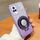 Per vivo V21 4G / 5G Custodia per telefono in TPU con supporto rotondo glitterato sfumato placcato (viola) Per vivo V21 4G / 5G Custodia per telefono in TPU con supporto rotondo glitterato sfumato placcato (viola)