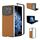 Per Xiaomi Mix Fold 4 Custodia per telefono in PU con struttura in fibra di carbonio e cornice nera (marrone) Per Xiaomi Mix Fold 4 Custodia per telefono in PU con struttura in fibra di carbonio e cornice nera (marrone)