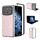 Per Xiaomi Mix Fold 4 Custodia per telefono con glitter colorati con cornice nera (rosa) Per Xiaomi Mix Fold 4 Custodia per telefono con glitter colorati con cornice nera (rosa)