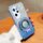 Custodia per telefono in TPU con supporto rotondo glitterato sfumato placcato per Honor 100 Pro (blu Sierra) Custodia per telefono in TPU con supporto rotondo glitterato sfumato placcato per Honor 100 Pro (blu Sierra)