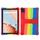 Per Blackview Tab 70 Wifi 10.1 pollici Custodia antiurto in silicone per tablet con supporto, colore: arcobaleno Per Blackview Tab 70 Wifi 10.1 pollici Custodia antiurto in silicone per tablet con supporto, colore: arcobaleno