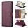Per Samsung Galaxy A52 5G / 4G / A52s N.BEKUS CSJ-P1 Custodia in pelle tinta unita (rosso vino) Per Samsung Galaxy A52 5G / 4G / A52s N.BEKUS CSJ-P1 Custodia in pelle tinta unita (rosso vino)