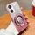 Per vivo Y03 Custodia per telefono in TPU con supporto rotondo glitterato sfumato placcato (rosa) Per vivo Y03 Custodia per telefono in TPU con supporto rotondo glitterato sfumato placcato (rosa)