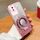 Per vivo Y02 / Y11 2023 Custodia per telefono in TPU con supporto rotondo glitterato sfumato placcato (rosa)