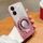 Per vivo Y16 Custodia per telefono in TPU con supporto rotondo glitterato sfumato placcato (rosa) Per vivo Y16 Custodia per telefono in TPU con supporto rotondo glitterato sfumato placcato (rosa)