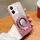 Custodia per telefono in TPU con supporto rotondo con glitter sfumato placcato per vivo Y77e (rosa) Custodia per telefono in TPU con supporto rotondo con glitter sfumato placcato per vivo Y77e (rosa)