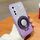 Per vivo Y73s / S7e 5G Custodia per telefono in TPU con supporto rotondo glitterato sfumato placcato (viola) Per vivo Y73s / S7e 5G Custodia per telefono in TPU con supporto rotondo glitterato sfumato placcato (viola)