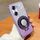 Custodia per telefono in TPU con supporto rotondo glitterato sfumato placcato per Honor 60 (viola) Custodia per telefono in TPU con supporto rotondo glitterato sfumato placcato per Honor 60 (viola)