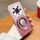 Custodia per telefono in TPU con supporto rotondo glitterato sfumato placcato per Honor Magic3 Pro (rosa) Custodia per telefono in TPU con supporto rotondo glitterato sfumato placcato per Honor Magic3 Pro (rosa)