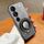 Custodia per telefono in TPU con supporto rotondo glitterato sfumato placcato per Honor Play 40 (nero) Custodia per telefono in TPU con supporto rotondo glitterato sfumato placcato per Honor Play 40 (nero)