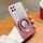 Custodia per telefono in TPU con supporto rotondo glitterato sfumato placcato per Honor Play 20 (rosa) Custodia per telefono in TPU con supporto rotondo glitterato sfumato placcato per Honor Play 20 (rosa)