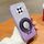 Per Honor X20 Custodia per telefono in TPU con supporto rotondo glitterato sfumato placcato (viola) Per Honor X20 Custodia per telefono in TPU con supporto rotondo glitterato sfumato placcato (viola)